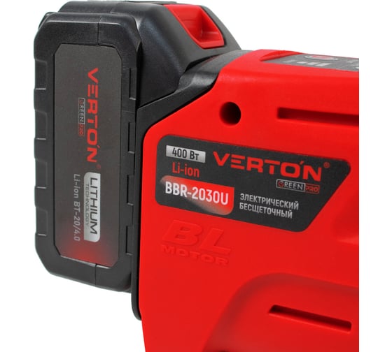 Триммер аккумуляторный бесщеточный VERTON Garden Green Pro BBR-2030U 01.14203.17011