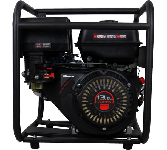 Мотопомпа VERTON WP 100/1600 13л.с/389см3, 100мм/4", 1600л/мин, 96м3/ч,h8м/30, d8мм 01.17548.17555