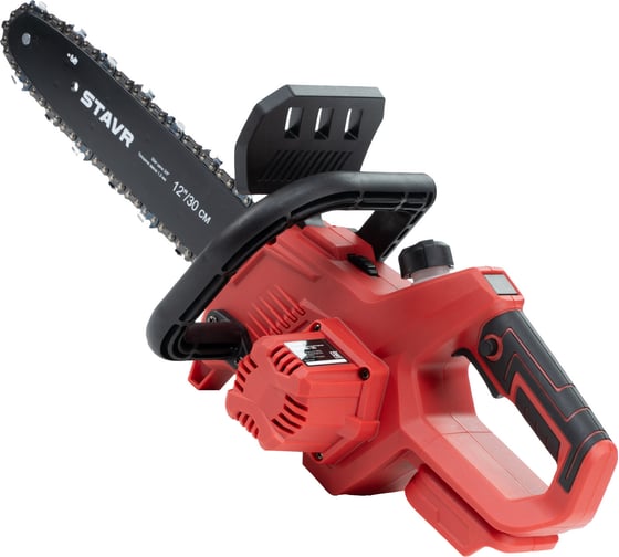Цепная аккумуляторная пила Stavr SCS 18BL-30, цепь 3/8", 1.3 мм, 45 звеньев, 10 м/с, авто-смазка, дисплей (без акб и зу, набор осн) 9060100020
