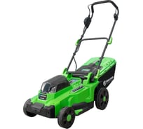 Газонокосилка аккумуляторная Grassman BL-437, 21+21V, ширина 37см, травосбор. 35л (1/9) 020287