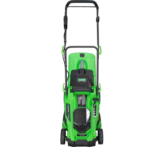 Газонокосилка аккумуляторная Grassman BL-437, 21+21V, ширина 37см, травосбор. 35л (1/9) 020287