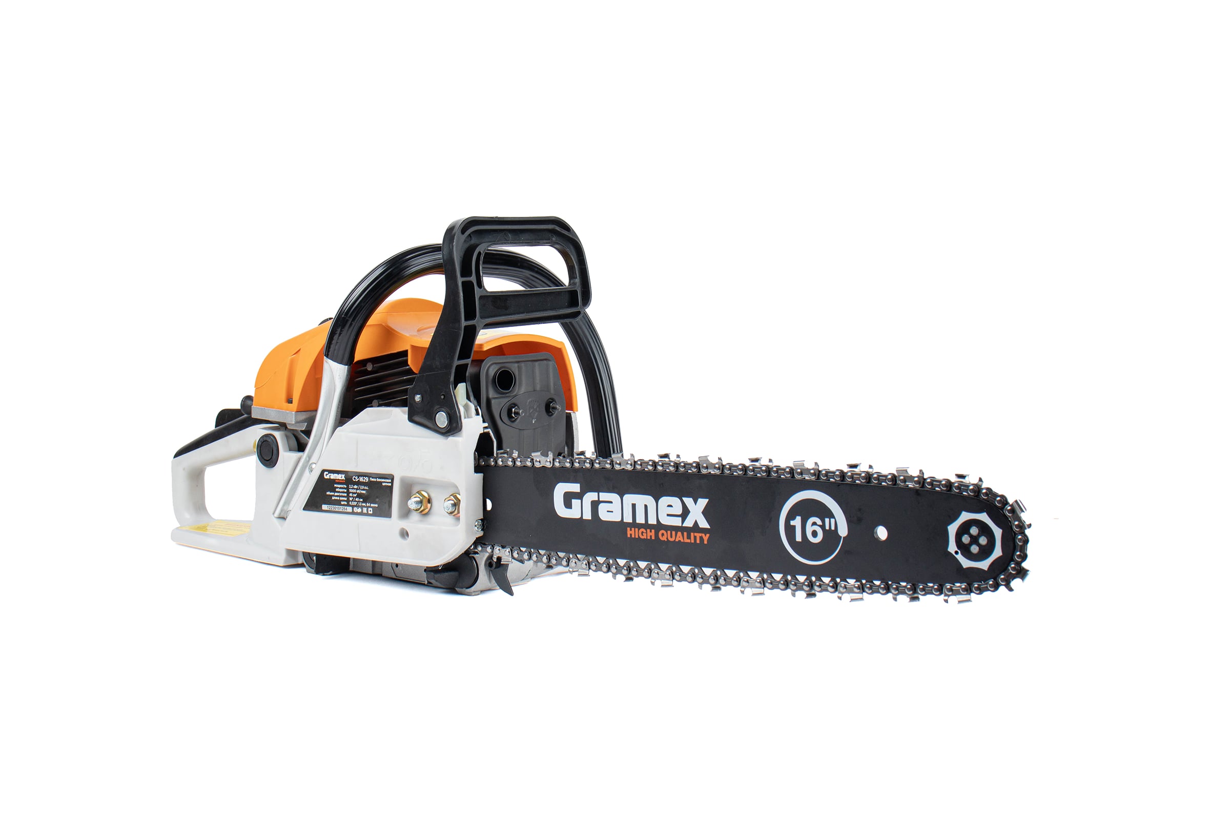 Пила бензиновая цепная Gramex CS-1629 2,2кВт/2,9л.с, шина 16", 40 см; 0,325; 1,3мм-64зв (1/2) 98045 — фото 3