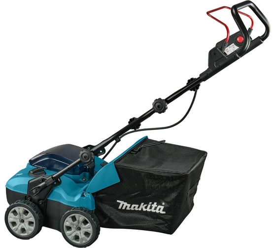Скарификатор-аэратор аккумуляторный Makita XGT 40vMAX, 1700Вт, 38см, 18 ступеней, -12/+5мм, травосборник 50л UV001GZ