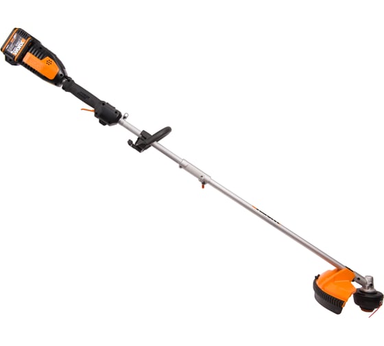 Бесщеточный аккумуляторный триммер WORX 40 В, 2х2.0 А*ч, двойное ЗУ 2x2A WG186E
