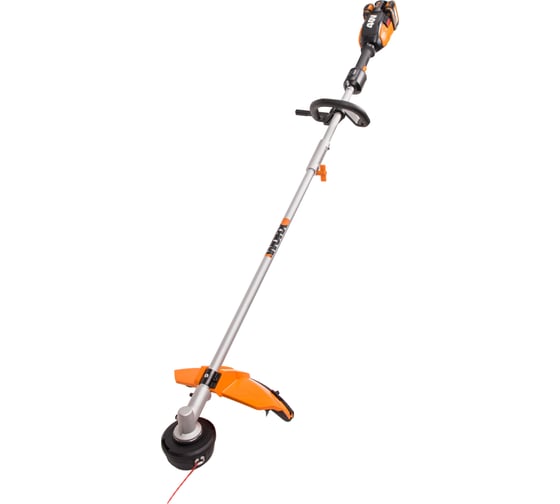 Бесщеточный аккумуляторный триммер WORX 40 В, 2х2.0 А*ч, двойное ЗУ 2x2A WG186E