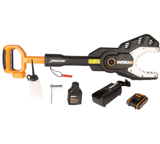 Цепная аккумуляторная пила WORX JawSaw 20 В, 2.0 А*ч WG329E.5