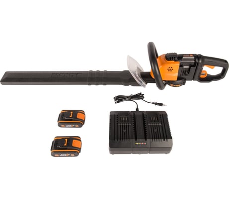 Аккумуляторный кусторез WORX 40В 2х2.0 А*ч, двойное ЗУ WG284E