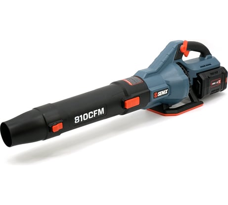 Воздуходувка аккумуляторная SENIX X6 60V, 270 км/ч, АКБ 4 Ач, ЗУ 3А BLAX6-M1-EU