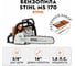 Бензопила STIHL MS 170 Picco 14", 3/8", 1.1 мм + набор заточной, без чехла 11302000558к 2