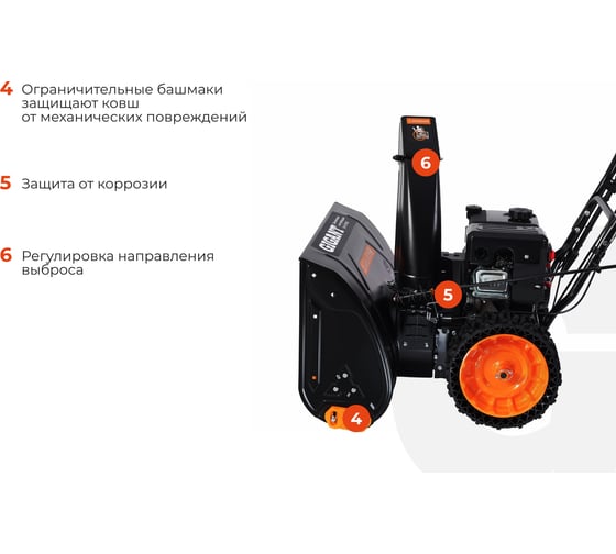 Бензиновый снегоуборщик Gigant SP-8-710ES