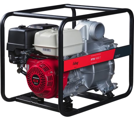 Мотопомпа для сильнозагрязненной воды FUBAG PTH 1600Т двигатель Honda, 1600 л/мин, 30 м 646268