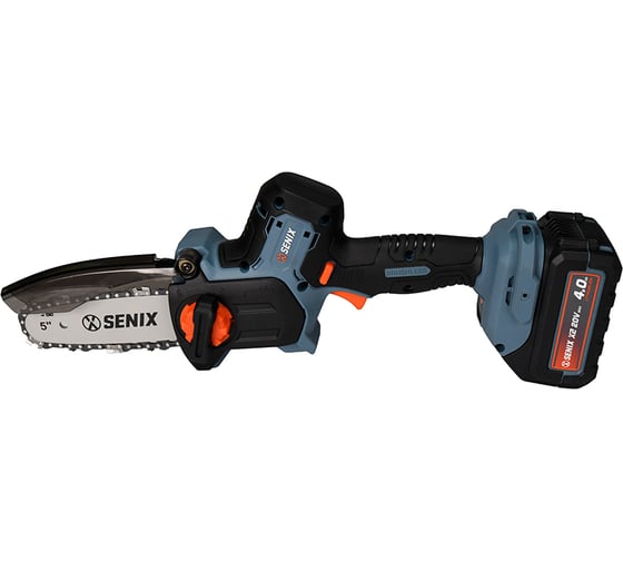 Мини-пила цепная аккумуляторная SENIX X2 20V, 12см, 1 акб, 1зу CSX2-M3-EU