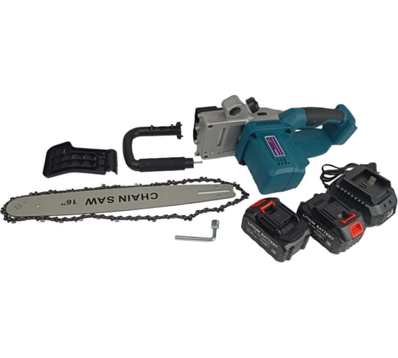 Пила аккумуляторная цепная AktiTool CS2050 (16", 20 В, 2 Li-ion аккум. 4000 mAh) 101514