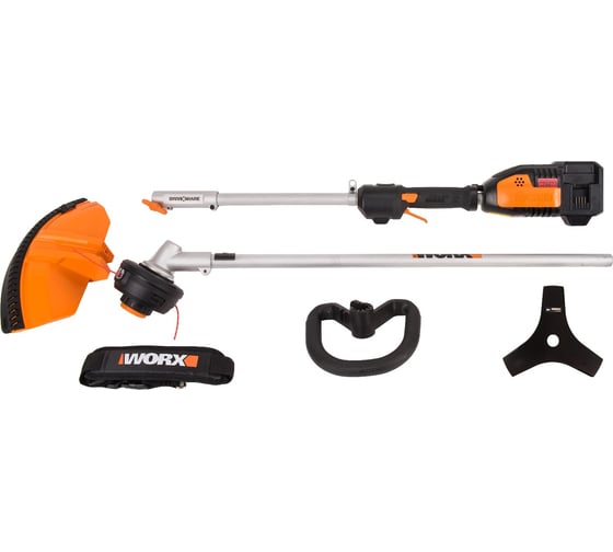Бесщеточный аккумуляторный триммер WORX 40В без АКБ и ЗУ WG186E.9