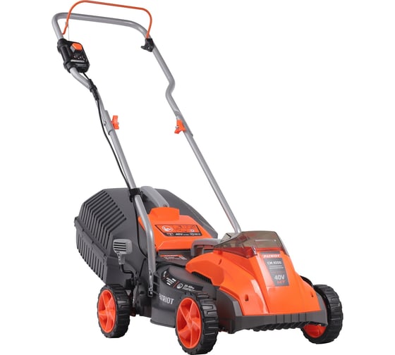 Газонокосилка аккумуляторная Patriot CM4000, 40В платформа LCT, 32см, бесщёточный дв, травосб. 30л, без АКБ и ЗУ 250204000