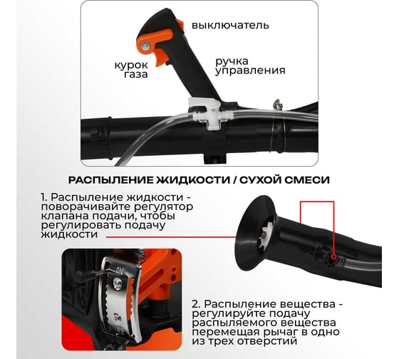 Опрыскиватель бензиновый Electrolite 3WF-2.6A EL 14L 2423