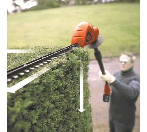 Аккумуляторный высотный кусторез Black+Decker 18В GTC1843L20-QW