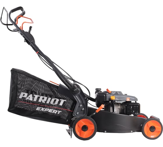 Газонокосилка бензиновая PATRIOT PT 54AS, 53 см, самоходная(3 скорости), 7,5л.с., алюминиевая дека, карданная передача на редуктор колёс травосборник 75л 512109054