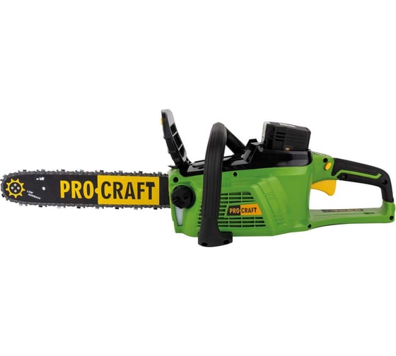 Пила цепная аккумуляторная PROCRAFT 40В 14'' (35 см) (АКБ 4Ач+ЗУ+Шина+Цепь) PKA-40Li