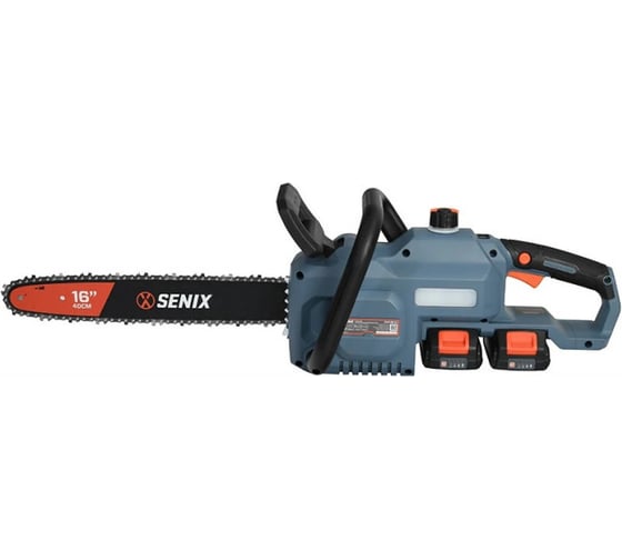 Пила цепная аккумуляторная SENIX 2X2 40V, 40 см, без акб и зу, CSX2-M2-EU-0