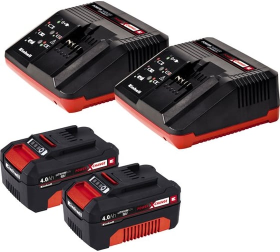 Аккумуляторная газонокосилка Einhell PXC GE-CM 43 Li M kit (2x4,0Ah) 3413130
