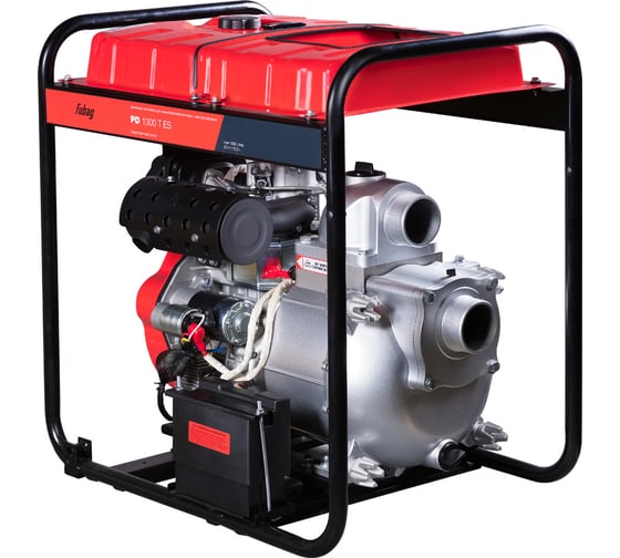 Мотопомпа для сильнозагрязненной воды FUBAG PD 1300T ES (дизель, 1300 л/мин, 25 м) 646272
