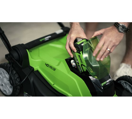 Аккумуляторная газонокосилка GreenWorks G40LM41 40V, с 1 АКБ 4 А*ч и ЗУ 2504707VB
