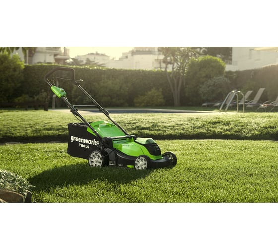 Аккумуляторная газонокосилка GreenWorks G40LM41 40V, с 1 АКБ 4 А*ч и ЗУ 2504707VB