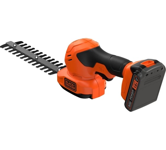 Аккумуляторный кусторез Black&Decker 18 В, Li-Ion, 2.0 А*ч BCSS18D1-QW