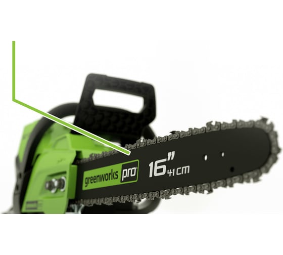 Бесщеточная аккумуляторная цепная пила Greenworks GD60CS40K2 60 В, с АКБ 2 А*ч и ЗУ 2006907UA