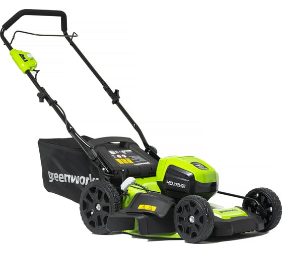 Бесщеточная аккумуляторная газонокосилка Greenworks GD40LM46HP 40 В 2514407