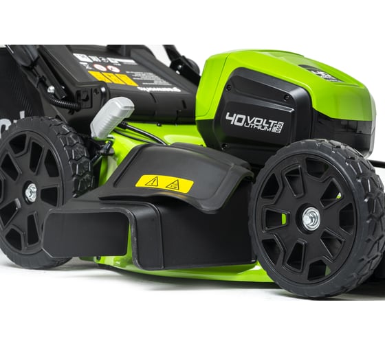 Бесщеточная аккумуляторная газонокосилка Greenworks GD40LM46HP 40 В 2514407