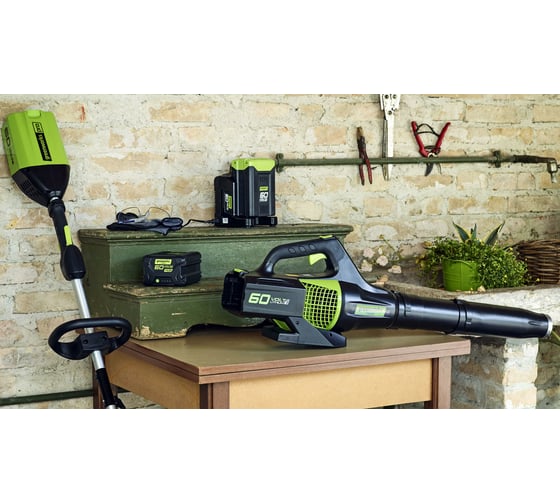 Бесщеточный аккумуляторный триммер Greenworks GD60LT 60 В, с 1 АКБ