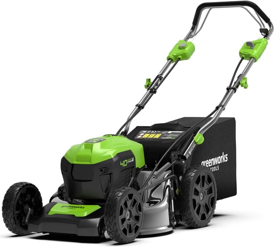 Бесщеточная самоходная аккумуляторная газонокосилка Greenworks GD40LM46SP 40 В, с 1 АКБ 4 А*ч и ЗУ 2506807UB