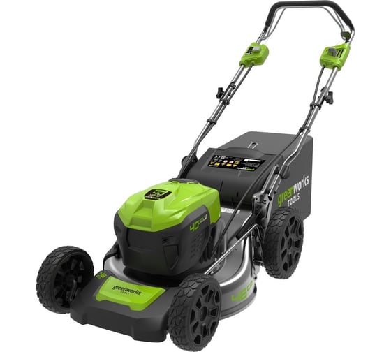 Бесщеточная самоходная аккумуляторная газонокосилка Greenworks GD40LM46SP 40 В, с 1 АКБ 4 А*ч и ЗУ 2506807UB