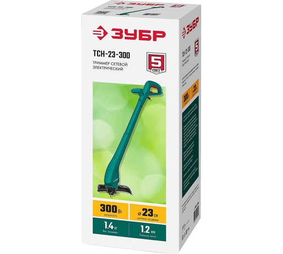 Сетевой триммер ЗУБР 300 Вт ТСН-23-300