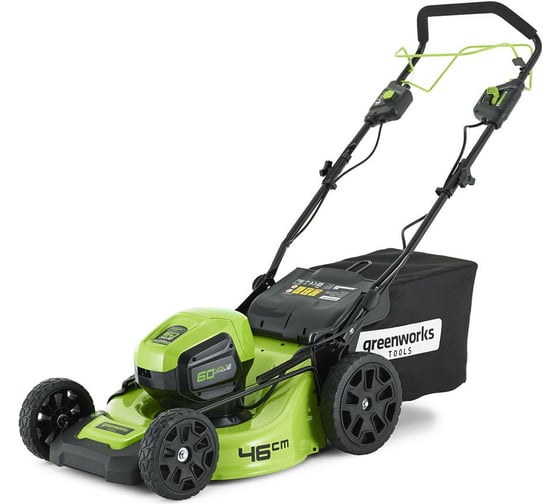 Бесщеточная самоходная аккумуляторная газонокосилка Greenworks GD60LM51SP 60 В, c АКБ 4 А*ч и ЗУ 2514307UB