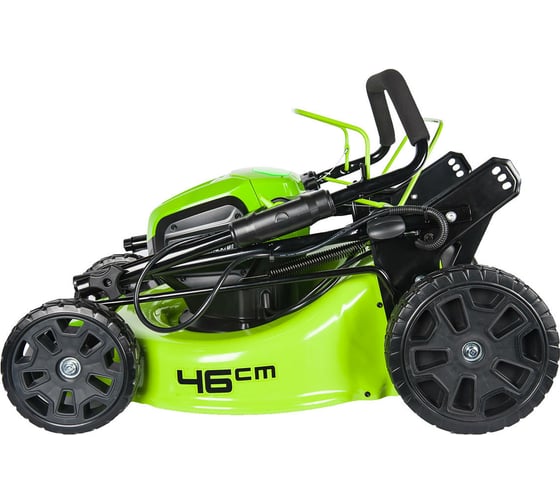 Бесщеточная самоходная аккумуляторная газонокосилка Greenworks GD60LM51SP 60 В, c АКБ 4 А*ч и ЗУ 2514307UB