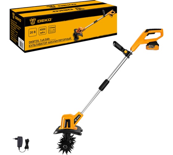 Культиватор аккумуляторный DEKO DKET20Li-ion, 20В, 1x4.0Ач 081-1045