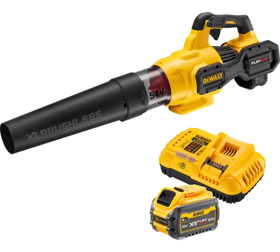 Аккумуляторная воздуходувка Dewalt DCMBA572x1, 54 В, 1019 м³/ч, с АКБ 3 Ач и ЗУ DCMBA572X1-QW