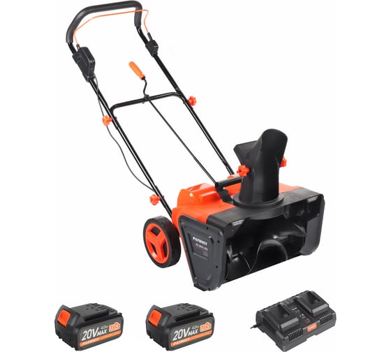 Снегоуборщик аккумуляторный PATRIOT PE 2842 UES 21V MAX*2; 2АКБ 4Ah+З\У 426302330
