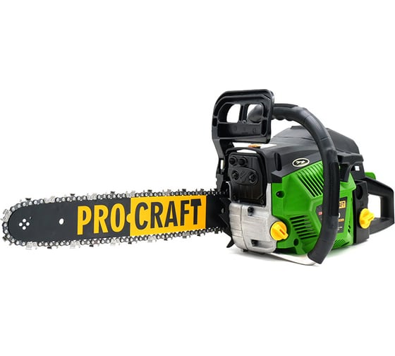 Пила цепная бензиновая Procraft 2,9 л.с., 52 см3, 40 см, 20 м/с (шина + цепь) GS50 1/1 1