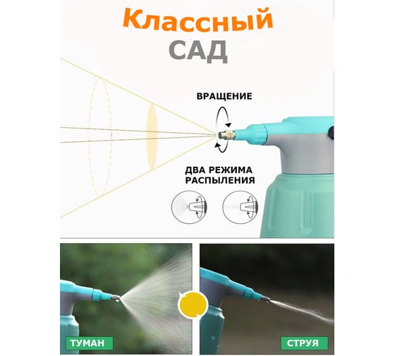Аккумуляторный опрыскиватель Классный сад 2.5 л КСЗ-2,5