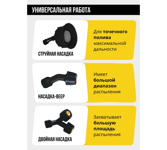 Опрыскиватель аккумуляторный Kolner 18V UNI-M, объем 16л, KSC 18-16L, производительность 3,6 л/мин, давление 1,6 атм без АКБ и ЗУ, распылитель, насадка 3шт, ремень 8060700216