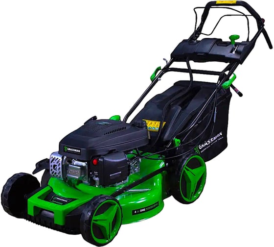 Газонокосилка бензиновая Grassman PLM-6560SE 4,4кВт/6,3 лс, захват 51см, 60л,самоход, электр/ручной стартер 022942