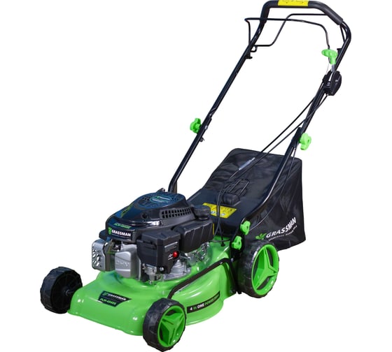 Газонокосилка бензиновая Grassman PLM-4540S ,3,3кВт/4,5лс,3000об/мин,захват41см,40л,4Т/АИ-92,самоход 022940