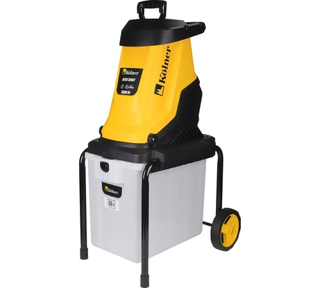 Измельчитель садовый Kolner KESH 3000T 3000 Вт, d=45 мм, емкость 50 л 8050400046
