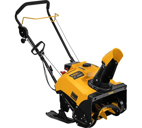 Бензиновая снегоуборочная машина Denzel SB 460 Sled, лыжи ручной старт 97648