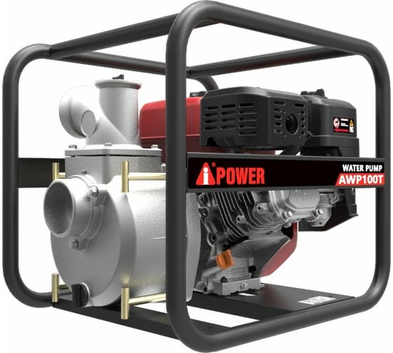 Бензиновая мотопомпа для грязной воды A-iPower AWP100T 30241