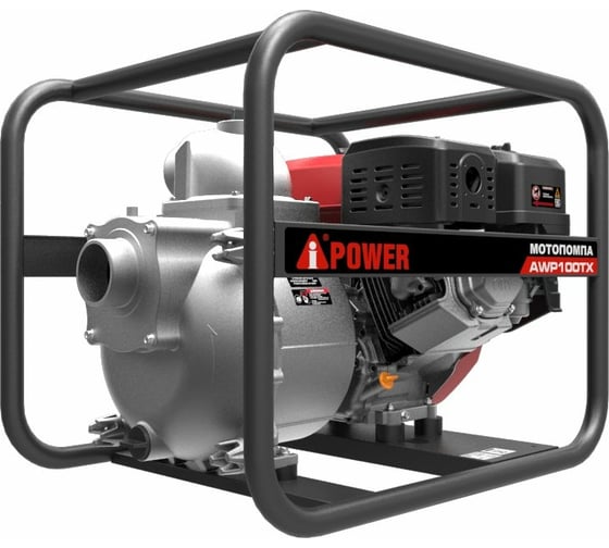 Бензиновая мотопомпа для сильно загрязненной воды A-iPower AWP100TX 30341